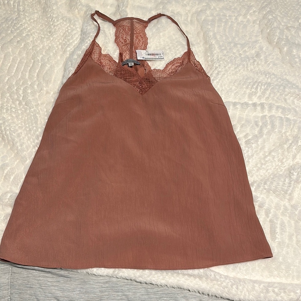 Mauve lace top